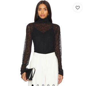 SIMKHAI Zurie Combo Bodysuit in Black